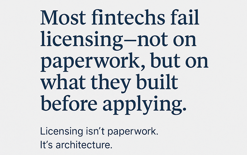 The licensing mistake most fintechs make